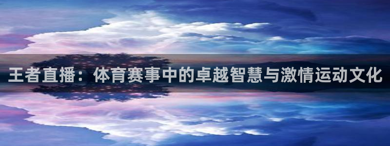 王者直播：体育赛事中的卓越智慧与激情运动文化